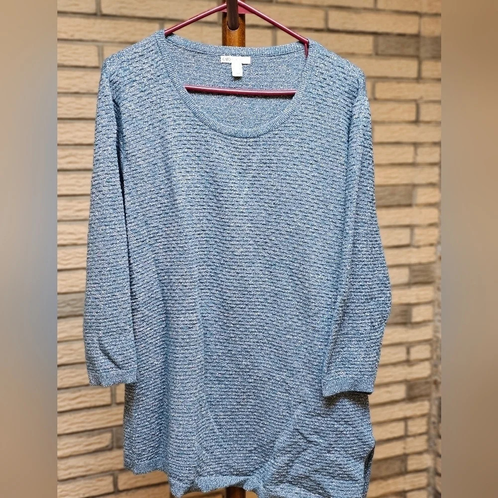 Cato Sweater with Silver Sparkles sz 18/20